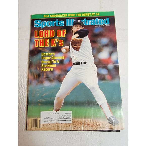 1986 BOSTON RED SOX ROGER CLEMENS‎ LORD OF THE K'S Sports Illustrated 1980s - Picture 1 of 5